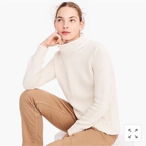 J.Crew Always Women's Cream Rollneck Sweater XS
